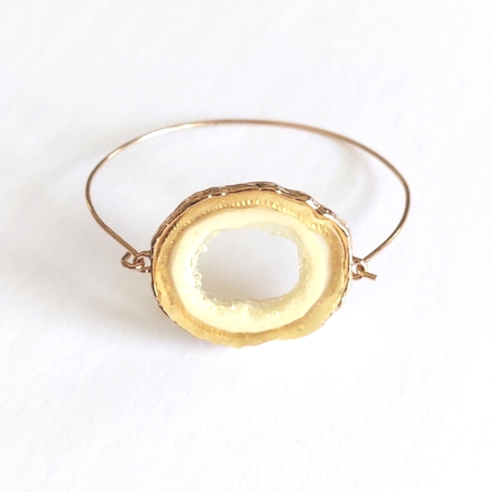 Boho Stone Bangle Bracelet